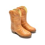 Bota Country Texana Cano Médio Couro Escamado Cla Cle - 901 - Mostarda