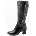 Bota Feminina 3 Fivelas Atron Shoes - 9062 - Preta