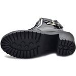 Coturno Bota Feminino Salto 9cm Couro Legítimo Atron Shoes - 9406 - Preta