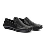 Mocassim Casual Couro Legítimo Open Plot Tricê Difranca - 969 - Preto