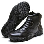 Bota Motociclista Masculina Em Couro Legítimo Roadster - 991 - Preto