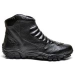 Bota Motociclista Masculina Em Couro Legítimo Roadster - 991 - Preto