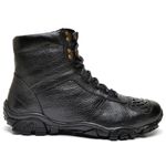 Bota Motociclista Masculina Em Couro Legítimo Freedom - 992 - Preto