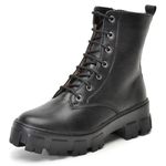 Bota Feminina Sola Tratorada Cano Médio Cla Cle - AE44 - Preto