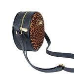 Bolsa Redonda Feminina Lisa Bag Transversal GuGi - Onça
