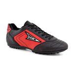 Chuteira Masculina em Couro Society Cordoba EGM - Preto Vermelho