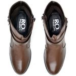 Bota Feminina Couro Legítimo Fivela Canadian Reta Oposta - F3001 - Café