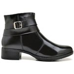 Bota Feminina Couro Legítimo Fivela Canadian Reta Oposta - F3001 - Preto