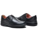 Sapato Linha Sem-stress Extremo Conforto Cla Cle - F501 - Preto