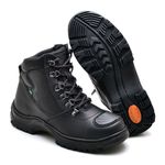 Bota Motociclista Cano Médio Militar Azimute - Falcon - Preto