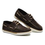 Mocassim Dockside Masculino Couro Legítimo Urban Cla Cle - G110 - Marrom