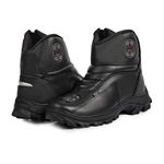 Bota Motociclista Com Protetor Drag Slim Mg Brasil - Jawa - Preto