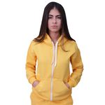 Blusa de Frio Moletom Zíper Infantil V.T. - Amarelo