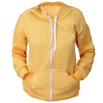 Blusa de Frio Moletom Zíper Infantil V.T. - Amarelo