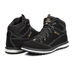 Bota Adventure Casual Couro Legítimo Hiking Nobuck Mg-brasil - New Trace - Preto