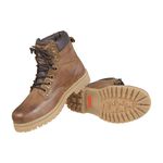 Bota Adventure Cano Médio Couro Nobuck Azimute - Pedra - Castor