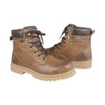 Bota Adventure Cano Médio Couro Nobuck Azimute - Pedra - Castor