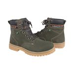 Bota Adventure Cano Médio Couro Nobuck Azimute - Pedra - Oliva