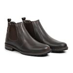 Abotinado Masculino Couro Legítimo Látego Basic Stop Boots - R51 - Café