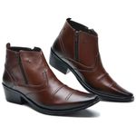 Bota Country Masculina Texas Salto Carrapeta Cla Cle - R608 - Café