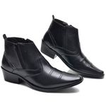 Bota Country Masculina Texas Salto Carrapeta Cla Cle - R608 - Preto