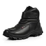 Bota Motociclista Com Protetor Drag Star Slim Mg Brasil - Shadow - Preto