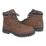 Bota Adventure Cano Médio Couro Nobuck Azimute - Terra