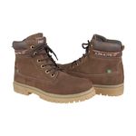 Bota Adventure Cano Médio Couro Nobuck Azimute - Terra