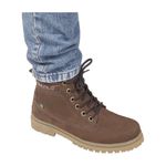 Bota Adventure Cano Médio Couro Nobuck Azimute - Terra