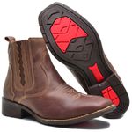 Bota Country Modelo Ferradura Couro Legítimo Cla Cle - V5000 - Café