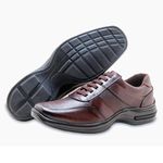 Sapato Masculino em Couro Linha Conforto ZR Shoes - Z01 - Café
