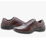 Sapato Masculino em Couro Linha Conforto ZR Shoes - Z03 - Café