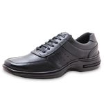 Sapato Masculino em Couro Linha Conforto ZR Shoes - Z03 - Preto