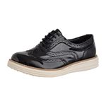 Sapatênis Oxford Feminino Couro Verniz