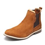 Bota Masculina Chelsea Slav Urban Couro Legítimo Fakcini - 14800 - Ferrugem