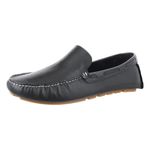Mocassim Drive Forrado Em Couro Casual Cla Cle - 102 - Preto