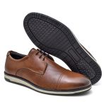 Sapato Social Masculino Modelo Oxford Fork - 5332 - Whisky