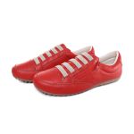 Sapatênis Tênis Mocassim Feminino Couro Flay Izabela Araújo - 300 - Vermelho