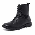 Bota Masculina Casual Cano Alto Couro DIfranca 9166 - Preto