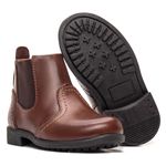 Bota Infantil Couro Botina DIfranca - 02882 - Marrom 