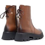 Bota Feminina Coturno Couro DIfranca - 14200 - Tabaco