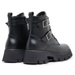 Bota Feminina Couro Tratorado DIfranca - 14300 - Preto