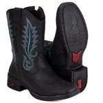 Bota Texana Feminina Couro Pena DIfranca - VF200D - Preto