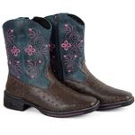 Bota Texana Feminina Couro Florida DIfranca - VF201B - Cafe