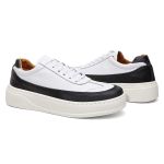 Tênis Masculino Couro DIfranca - TENIS - Branco e Preto