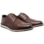 Sapato Casual Masculino Conforto Vegano DIfranca - 20020 - Caramelo