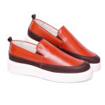 Sapato Casual Masculino Slip On Couro DIfranca - 77060 - Castor