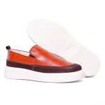 Sapato Casual Masculino Slip On Couro DIfranca - 77060 - Castor