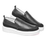 Sapato Casual Masculino Slip On Couro DIfranca - 77060 - Preto