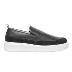 Sapato Casual Masculino Slip On Couro DIfranca - 77060 - Preto